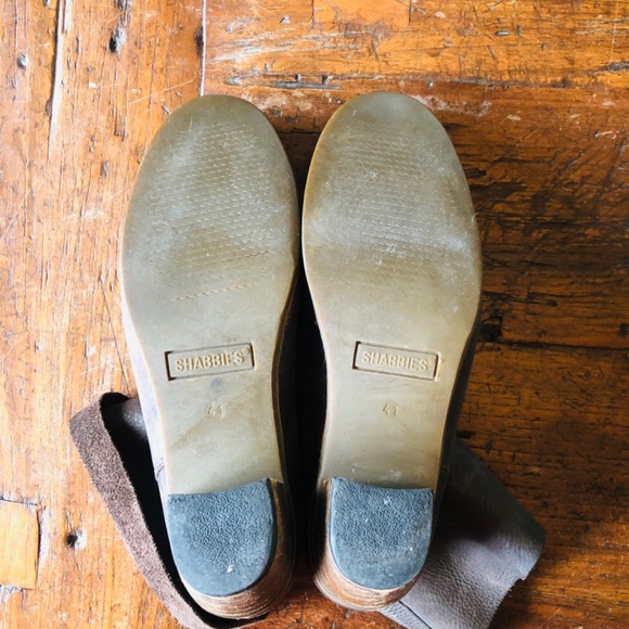 Shabbies Amsterdam leather ankle boots bohemian dark brown US10 EU41 - Picture 4 of 10